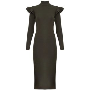 🧵 Hunter Bell Olive Green Katelyn Knit Dress, Sz XS